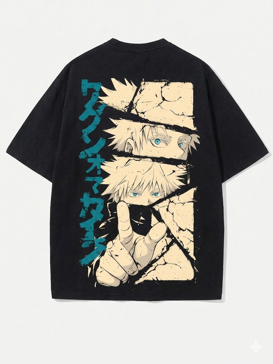 Jujutsu Kaisen Gojo Eyes Graphic Tee - Streetwear Style